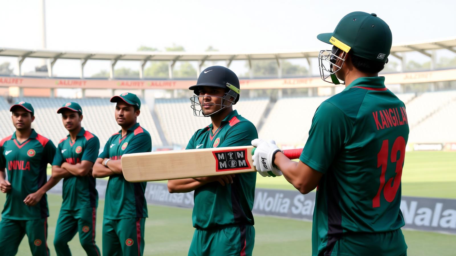 Bangladesh cricket team practice session